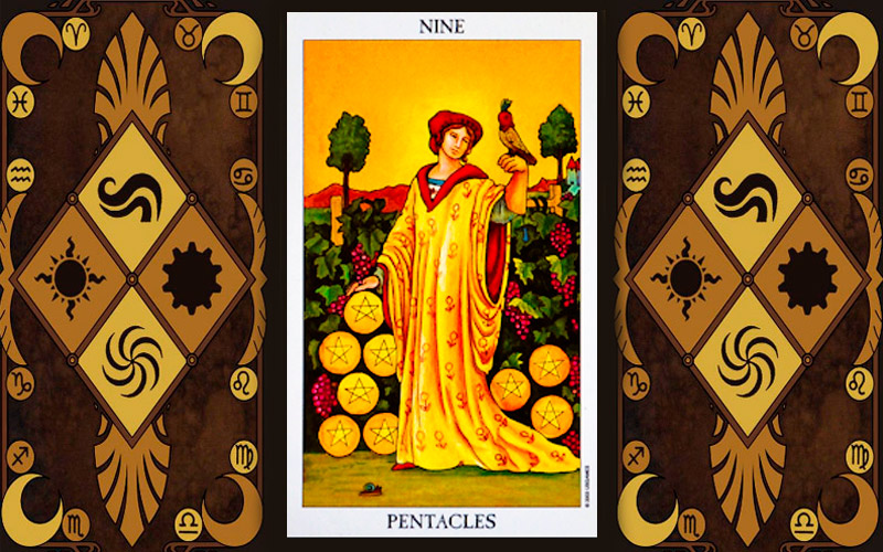 Nine of Pentacles Card